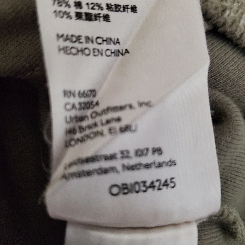 Free People Ruby Fleece Jacket Oversized Elbow Patch Size Medium Green - Picture 8 of 12